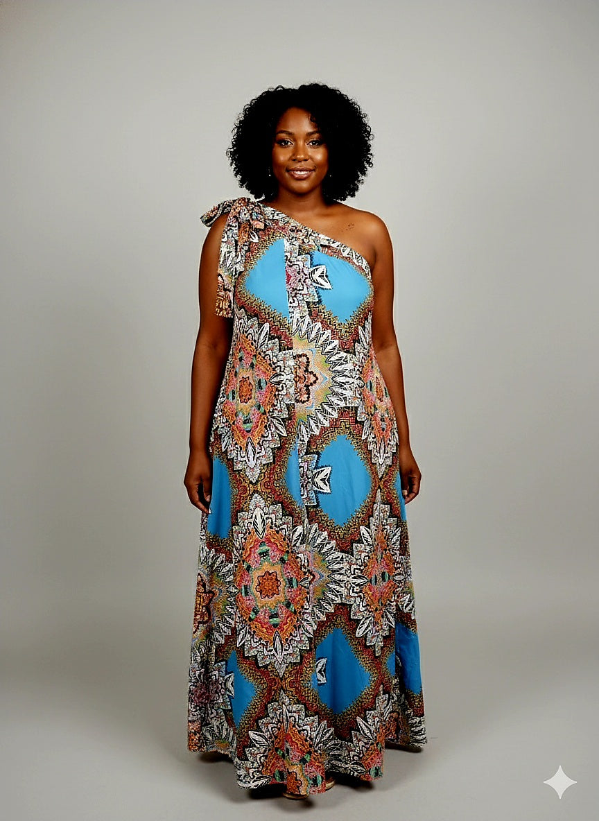 One Tie Shoulder Dress